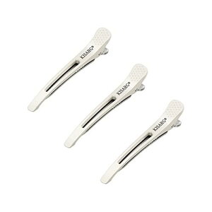 KISARG �_�b�J�[�� �w�A�s�� �w�A�N���b�v �����Y ���e�t �v���p �O�� ������ �N���b�v �u���b�L���O �Ղ����Ȃ� �w�A �s�� �傫�� 3�{�Z�b�g 11.5cm �z���C�g