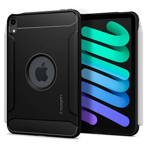 Spigen iPad mini6 �P�[�X �J�o�[ �ČRMIL�K�i�擾 �ϏՌ� �X���� ���菝 �h�~ TPU �w��h�~ ����~�� �A�C�p�b�h �~�j 6 ���M�b�h�E�A�[�}�[ ACS03764 (�u���b�N)