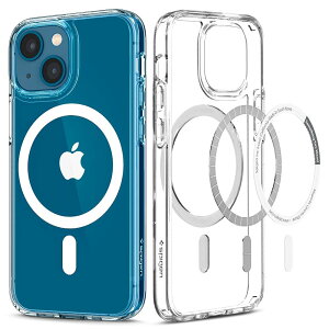 Spigen iPhone13MiniP[X MagSafe }Olbg ϏՌ ČRMILKi擾 2d\ 菝h~ }OZ[t KpJo[ CX[dΉ EgEnCubh }O ACS03322 (zCg)