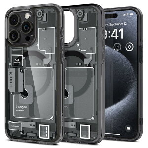 �y17�N�З��̋Z�p�́zSpigen iPhone 15 Pro �P�[�X MagSafe �N���A �ϏՌ� �ČRMIL�K�i�擾 �X�g���b�v�z�[�� ���ϗ}�� ���� �X�g���b�v�z�[�� 2�d�\�� �����Y�ی� �C�菝�h�~ MagSafe ���C�����X�[�d��