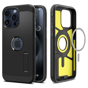 Spigen iPhone 15 Pro P[X MagSafe ϏՌ X^ht ČRMILKi擾 }Olbg 3w\ Jی h~ Ռz CX[dΉ ^tEA[}[ }OtBbg ACS06733 (ubN)