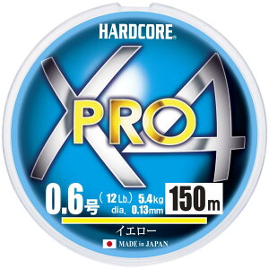 DUEL(�f���G��) HARDCORE(�n�[�h�R�A) PE���C�� 0.6�� HARDCORE X4 PRO 150m 0.6�� �C�G���[ H3861-Y