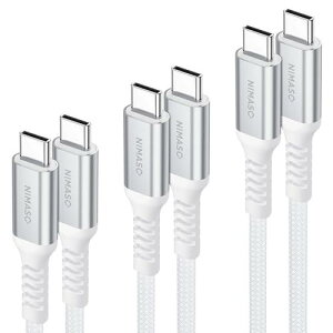 y3{Zbgz NIMASO USB-C & Type C P[u y0.3m+1m+2m zCg USB C 2.0 PDΉ 60W 3A}[d ϋviC҂݁ziPhone15V[YAiPadAMacBookASonyType-c@Ή