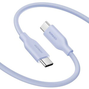 NIMASO USB C P[u VRfށyPDΉ 60W/3A}[dzf[^] Type C to Type C P[u ܂Ȃ ^Cvc P[u MacBook/iPad Pro/Air/mini/Galaxy/Sony/PixelȂǂType-c@Ή (1m) NCA23L1004