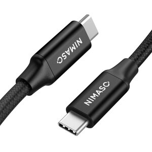 NIMASO USB C Type C P[u (Gen2)y100W/5A}[d USB3.1 PDΉ 4K / 60Hz fo 0.5mz ^Cvc P[u iPhone 15 V[Y MacBookAiPad mini6AiPad Protype c@ΉNCA22L628