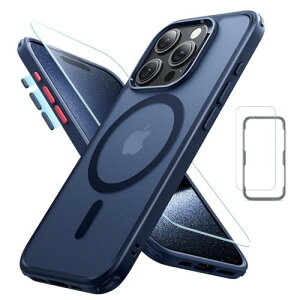 �y5 in 1�Z�b�g�I�ی�t�B�����t���zESR iPhone 15 Pro Max �P�[�X Magsafe�Ή� ������ �}�b�g�P�[�X ��� �J���� �����Y�ی�t�B�����t�� �ČRMIL�K�i �ϏՌ� ���h�~ ��phone15pro max �P�[�X �X�g���b�v�z