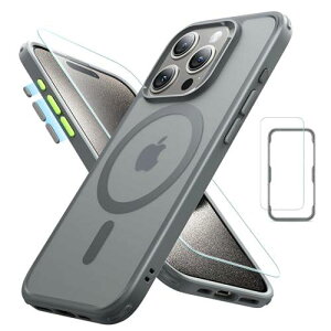 �y5 in 1�Z�b�g�I�ی�t�B�����t���zESR iPhone 15 Pro �P�[�X Magsafe�Ή� ������ �}�b�g�P�[�X ��� �J���� �����Y�ی�t�B�����t�� �ČRMIL�K�i �ϏՌ� ���h�~ ��phone 15 pro �P�[�X �X�g���b�v�z�[��