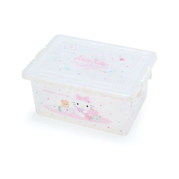 楽天市場】サンリオ(SANRIO) サンリオ フタ付き収納ケースS ハロー 