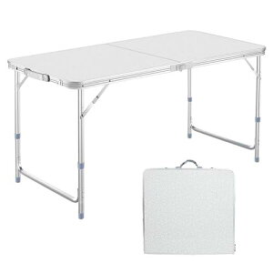 DesertFox AEghA ܂肽 e[u 120cm 3iK\ Rɍ\sNjbN W[ Lvp ܏ RpNg [ ȒPg (Vo[)