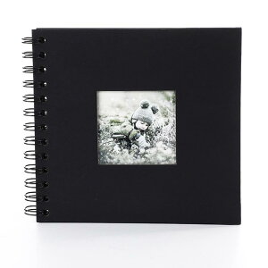 DFsucces 手作りアルバム 思い出帳 diy 手作り アルバム 台紙 DIY写真 集 卒業記念集 赤ちゃん写真 集 結婚記念 誕生日 プレゼント (ブラック)