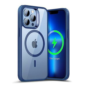 ESR iPhone13pro�P�[�X MagSafe�Ή� �ϏՌ� �ČRMIL�K�i ���ɋ����w�� ���C�����X�[�d �X�g���b�v�z�[���t�� �A�C�t�H��13pro �p HaloLock���� �n�C�u���b�h���C�P�[�X 6.1�C���` �N���A �u���[ Classic Seri