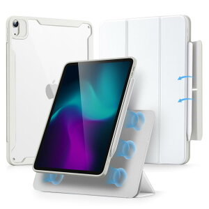 ESR ipad air 5 P[X 2022 nCubh 4 2020 iPad 10.9C` O\ȃ}OlbgJo[ ߉\ȏcu/uX^h@\ ȔwʃVF Pencil 2Ή I[gX[v/