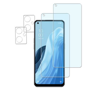 �y2+2���Z�b�g�z KPNS ���{�f�ސ� �u���[���C�g�J�b�gOPPO Reno7 A OPPO Reno9 A �p �K���X�t�B���� �J�����t�B���� �J�o�[ �ی�t�B����