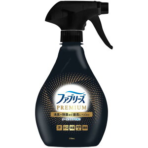 ファブリーズ 消臭スプレー PREMIUM 消臭+除菌成分最高レベル配合 衣類・布製品用消臭剤 クールアクアの香り 本体 370mL