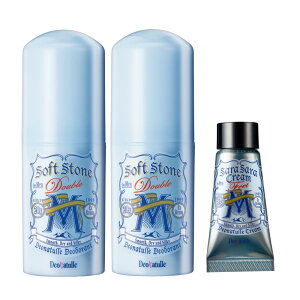 【医薬部外 品】 デオナチュレ 男ソフトストーンW 男性用 ワキ用 直ヌリ 制汗剤 スティック ミント ×2個(20g×2)