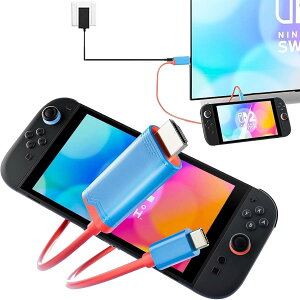 Switch 2 hbNyVo-ڂTVózXCb`2hbN HDMI2.0/4K@60Hz/PD100W Type-C o̓P[u ROG ALLY/X/Steam deck/Oled/^Switch/ELpTVhbN HDMIϊ ^ xȂ @\ A_v^[ s o