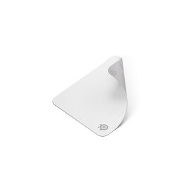 SteelSeries ゲーミングマウスパッド ノンスリップラバーベース 32cm×27cm×0.2cm QcK White Mサイズ 63461 ホワイト