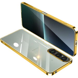 Sony Xperia 1 V �P�[�X �N���A SO-51D SOG10 XQ-DQ44 ���� �K�o�[ �G�N�X�y���A1V �X�}�z�P�[�X �ϏՌ� TPU ���^ �X���� �C�菝�h�~ ���ϖh�~ ���b�L���H �X�g���b�v�z�[���t���i�S�[���h�j