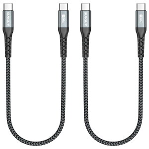 SUNGUY USB Type C �P�[�u�� 0.3M �y2�{�g�z PD�Ή� 60W �}���[�d USB C to USB C �P�[�u�� �Z�� Type C to C USB2.0�f�[�^�]�� iPhone17/16/15�V���[�Y�AGalaxy S25/S24�AiPad Pro/iPad air/MacBook Air/MacBook Pro�Ȃǂ̃^�C�vc�@
