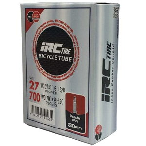 IRC TIRE (�A�C�E�A�[���E�V�[) ���]�� �`���[�u WO 700 × 28C-35C�E27 × 1 1/8-1 3/8 ���������O�o���u80mm