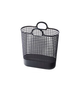 ライクイット (like-it) ランドリー 洗濯 収納 持ち手付き スリムバスケット ビッグ グレー LBB-17C バイオマスプラスチック約90%使用