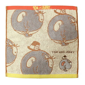 丸眞 キャリータオル ハンドタオル トムとジェリー まんまるタフィー ハンドタオル コンパクト 綿 キャラクター 抗菌 防臭 2サイズ展開 4105039800