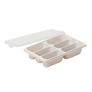 リバティーコーポレーション 冷凍 保存 容器 小分け トレー お弁当 おかず 離乳食 作り置き 70ml×6マス 2個組 ワームグレー LD-340