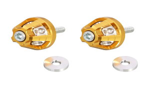 キタコ (KITACO) ユニオンバーエンドキャップ (ゴールド) モンキー125(JB02/JB03/JB05) 左右1セット 506-1300270