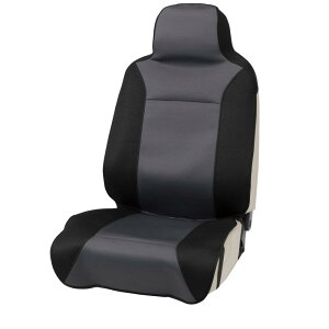 ボンフォーム(BONFORM) シートカバー ドライニット 抗菌性 吸湿速乾 前席1枚 グレー 4117-10GY