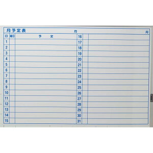 TRUSCO(トラスコ) スケジュールボード マグネットシートタイプ 月予定表 600×900 TWMML