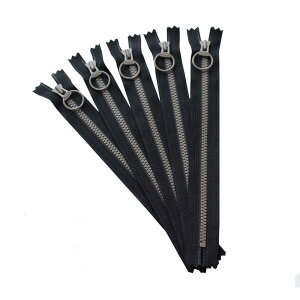 Y.K.K コンビファスナー25cm 同色5本セット 黒 3VSC25-152