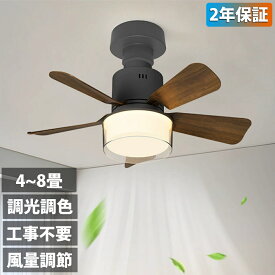 シーリングファンライト リモコン付き 天井 シーリングライト ファン DCモーター LEDシーリングライト 薄型 シーリングファン ファン付 LED電球 天井照明 北欧 扇風機 おしゃれ リビング 軽量 小型 静か 調光調色 E26 6畳 引っ掛け 脱衣所 洗面所