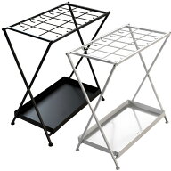 傘立て アンブレラスタンド 収納 倒れない 錆びない スリム シンプル 水受け トレイ フレーム 屋外 おし…