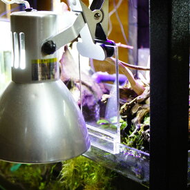 10cm幅 クリップライト アクリル ライトスタンド ヴォルテス対応 透明 LEDライト 水槽照明 リフトアップ 延長