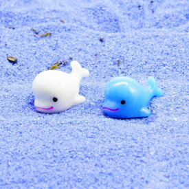 イルカ 2色　ミニチュア　ジオラマ　動物模型 苔テラリウム おもちゃ フィギュア