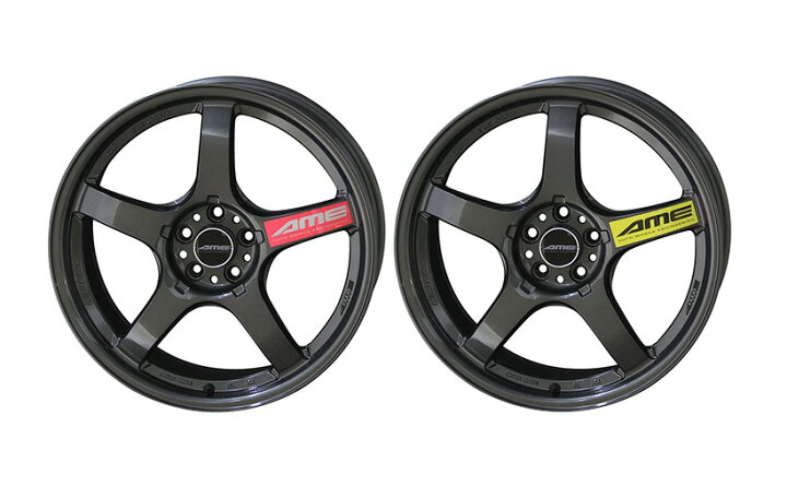 楽天市場】AME トレーサー GT-V 17インチ 7.5J 48 5-114.3 ガン 