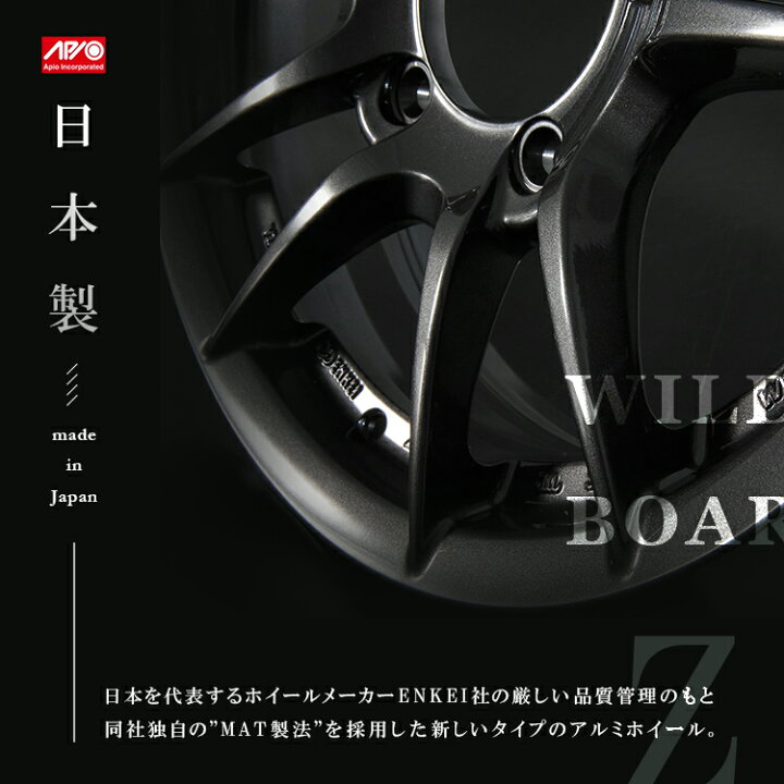 再掲)APIO ホイール＆タイヤ付 JB74 ジムニーシエラにAPIO-アピオ 