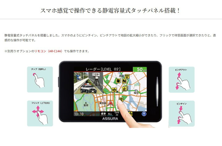 楽天市場】セルスター ASSURA レーザー式オービス対応セーフティ 
