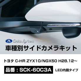 Data System データシステム 車種別サイドカメラキット シングルタイプ (LED内蔵） トヨタ C-HR ZYX10/NGX50 H28.12〜 【SCK-60C3A】