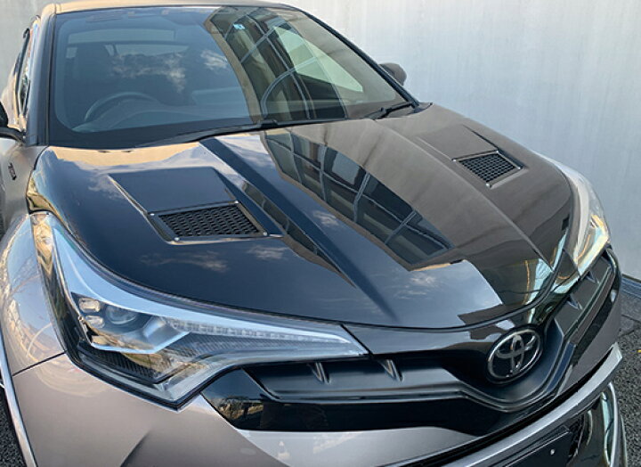 楽天市場】ELFORD トヨタ C-HR 軽量エアロボンネット タイプ2 | エル 