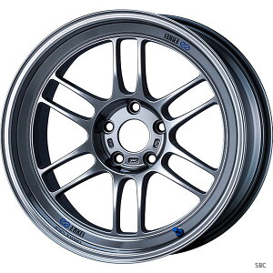 ENKEI エンケイ レーシング RPF1RS シルバー / ガンメタ / SBC 18インチ 9.5J 12 5-114.3 ホイール1本 | アールピーエフワンアールエス スポーツホイール マルチスポーク 軽量 ストリート マットダーク