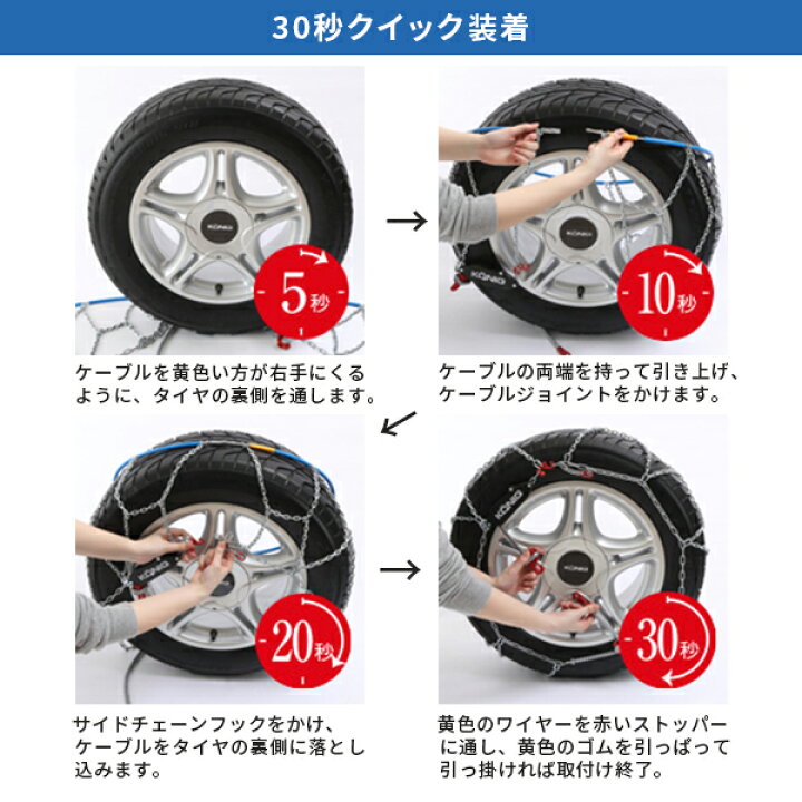 楽天市場】KONIG コーニック CGマジック タイヤチェーン【 CGM-100  