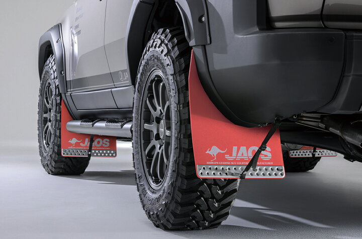 JAOS マッドガード3 前後セット レッド <BR>トヨタ FJクルーザー 