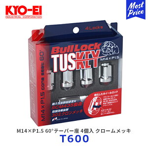 KYO-EI iY Bull Lock ubN TUSKEY M14×P1.5 60°e[p[ 4 N[bLyT600z| KYOEI LEXUS N zC[ibg bLibg