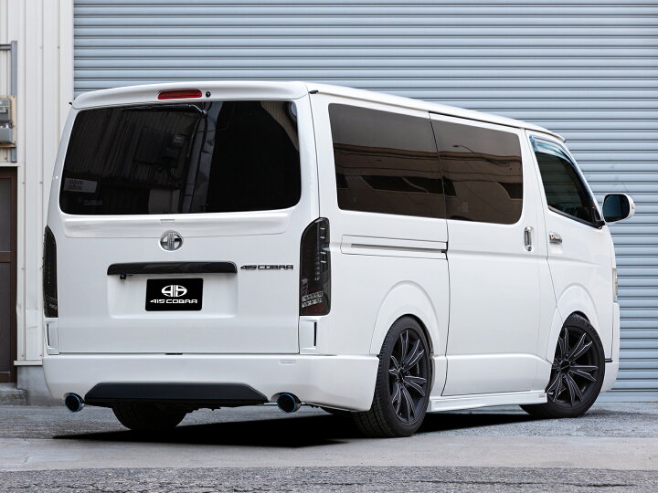 楽天市場】415コブラ ハイエース用 ナロー CL2リアバンパー ABS ダブル 