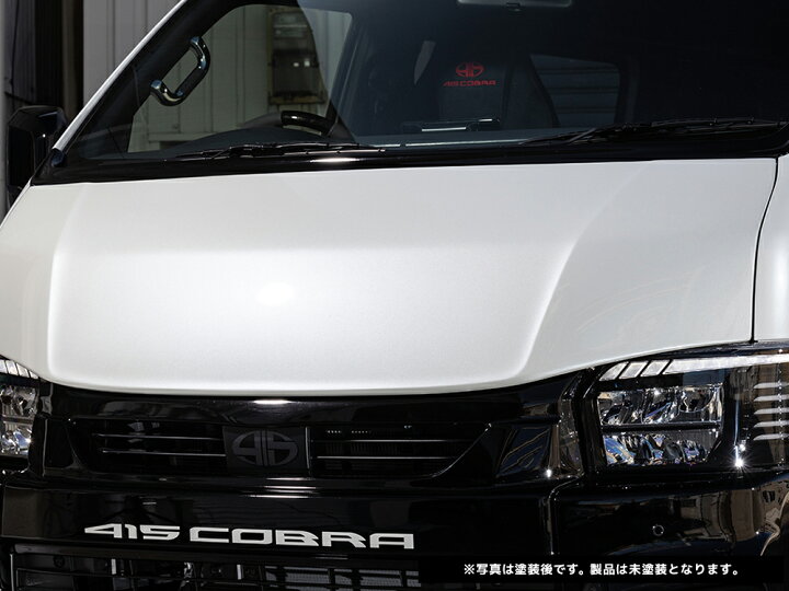 楽天市場】415コブラ ハイエース 1〜7型 バッドフェイスボンネット By2 