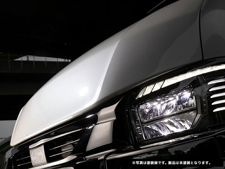 楽天市場】415コブラ ハイエース 1〜7型 バッドフェイスボンネット By2 