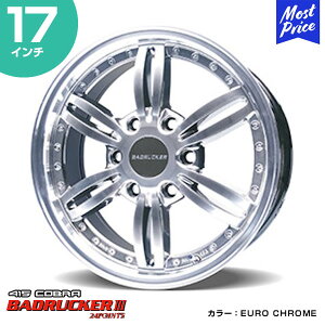 415COBRA nCG[X zC[ BADRUCKER III 24POINTS obhbJ[ X[ 24|Cg 17C` 6.5J 38 6-139.7 EURO CHROME 1{ | nCG[Xp 200n Hi-ACE HIACE g^ u[N JX^ hXAbv 