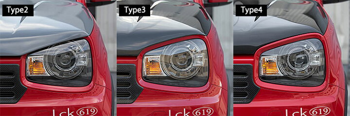 楽天市場】Lck619 Type2エアバルジ ボンネット BAD FACEタイプ アルト 