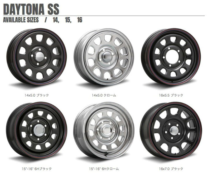 楽天市場】MLJ デイトナSS DAYTONA SS 15インチ 6.0J 0 5-139 